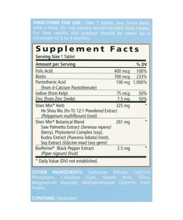 Shen Min Advanced Hair Strengthening Formula for Men - 60 Tablets | Pink - Buy Online on GoSupps.com