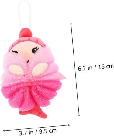Angoily 6 Pcs Cartoon Bath Sponges for Kids | Mesh Pouf Bath Balls | Fun & Safe Shower Loofah for Bathing & Cleaning - Buy Online on GoSupps.com