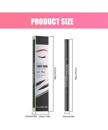 FDEETY Eyebrow Pencil Tattoo Brow Pencil Micro Waterproof & Long Lasting Professional Makeup Brow Pencil Ultra-Fine Double-Ended Pencil with Brush Brown #2 - Buy Online on GoSupps.com