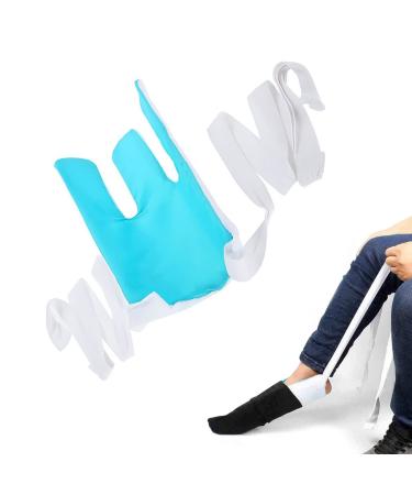 Sockenhilfe tools for older people disabled people pregnant women diabetics-train aids to put on socks Easy dressing and pulling out-sock helpers aids (blue)