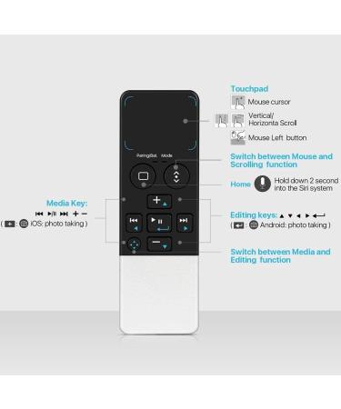 Bluetooth Remote Control for iPad iPhone - Wireless Media Presenter & Camera Shutter - iOS Mac Android Tablet PC - Presentation Clicker for iPad Air Pro MacBook Pro Mini M1 - Buy Online on GoSupps.com