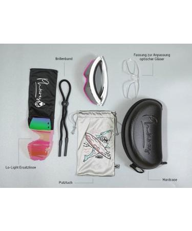 Shop Phieres Sharkbiteph Origin Unisex Sports Glasses - Eco-Friendly TPU Frame Polarized UV400 Protection Extended Ventilation - MTT WHT Pink/Gold - Buy Online on GoSupps.com