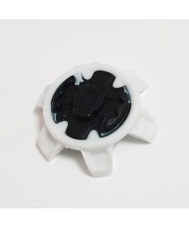 28 PCS Thintech Replacement Cleats Fast Lock Golf Spikes - White Black - Buy Online on GoSupps.com