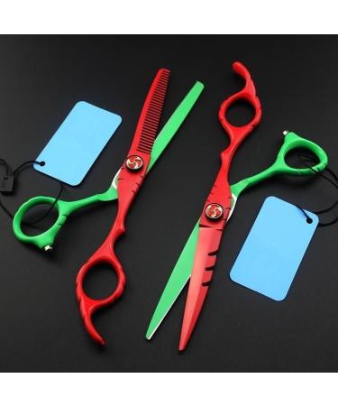 Professional 6 Inch Hair Cutting Scissors Set | Barber Haircut & Thinning Shears for Precision Hairdressing - Buy Online on GoSupps.com
