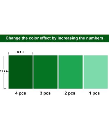 14-Piece Christmas Gel Filter Set, 11.7x8.3 Inches - Transparent Green Correction Overlays for Gel Light Filters - Buy Online on GoSupps.com