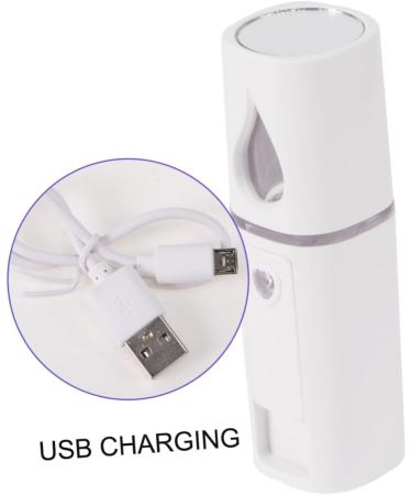 Ipetboom 1pc Steamer Portable Facial Hunidifier Carpet Spots Nano Mist Sprayer Spray Meter Steamboat Cosmetic 10.5*3cm White - Buy Online on GoSupps.com