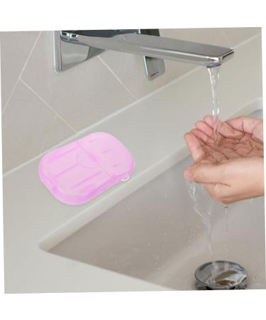 BESPORTBLE 20pieces Portable Travel Soap Sheets Convenient Hand Washing Soap Slices for Camping Outdoor and Business Trips Per Box Purple for The Go - Buy Online on GoSupps.com