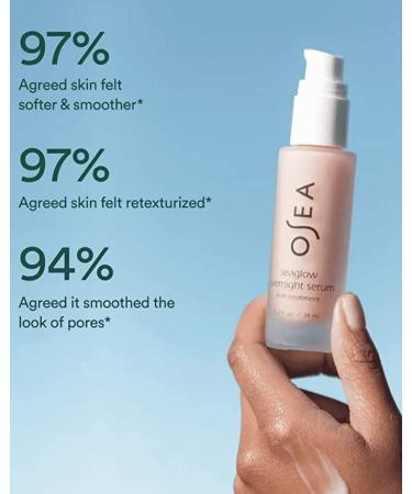 Osea SeaGlow Overnight Serum AHA Treatment - 1.2 fl oz | Brightening & Hydrating Skincare for All Skin Types - International Shipping Available - Buy Online on GoSupps.com