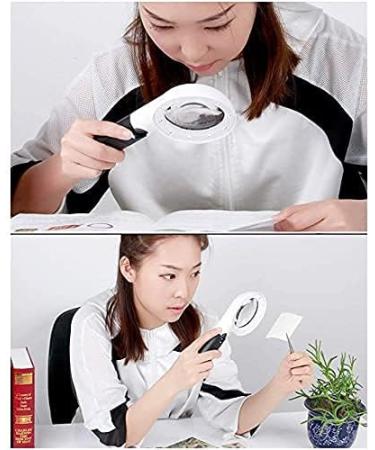 Magnifying Glass 5X 20X Handheld Illumination Magnifier with 11 LED Light HD Lens Magnifier - Buy Online on GoSupps.com