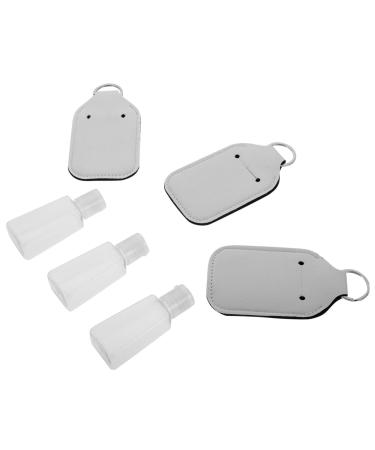 Beavorty 3 Sets Travel toiletries containers Lotion Bottle Keychain Carriers Empty with Cover Lipstick Empty Support Protective Box Bottle with Keychain Holder