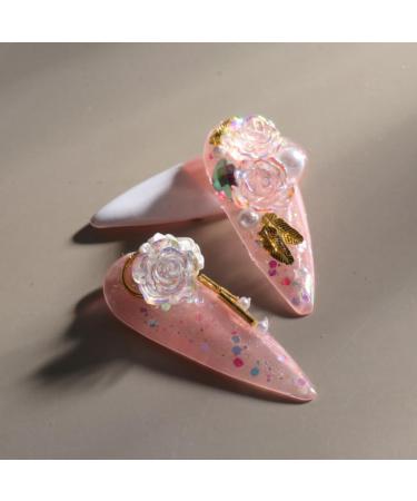 Flower Nail Art Glitters DIY 3D White Floral Nail Stud Sequins for Salon Gift template - Buy Online on GoSupps.com