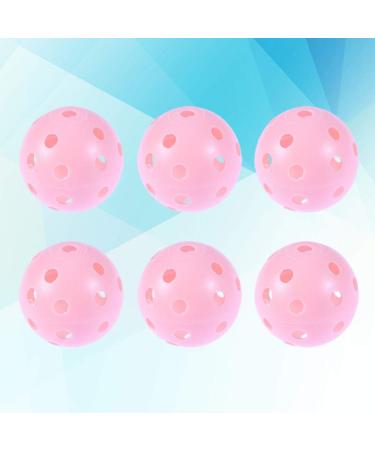 6pcs Abaodam Pink Plastic Golf Training Balls for Swing & Putting Practice - Buy Online on GoSupps.com