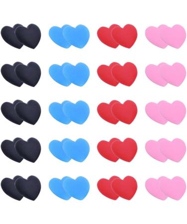 PopetPop 20 Pairs Anti-Slip Glasses Holder Hooks | Heart Shaped Sunglasses Ear Stoppers & Child Temple Anti-Drop Tips - Buy Online on GoSupps.com