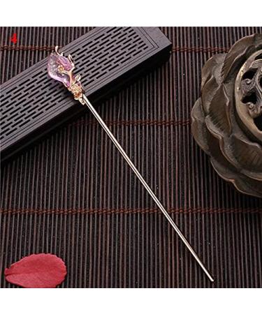 Hair Clips Retro Chinese Hairpin Hair Rod Lady Metal Glaze Hair Fork Hair Chopsticks Lady Jewelry Hairpin Accessories Blue Hair Clips (Size : 2) - Buy Online on GoSupps.com