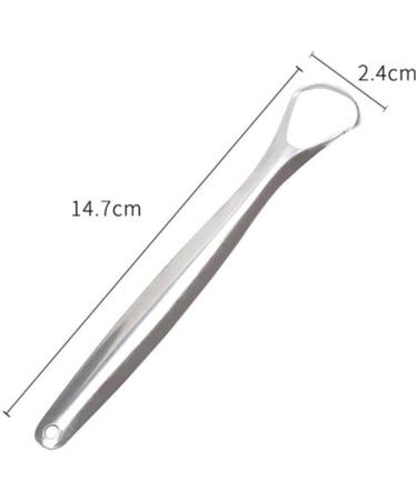 3PC Stainless Steel Tongue Cleaner Set - Effective Tongue Scraping for Fresh Breath | Ideal for Adults & Children - Buy Online on GoSupps.com