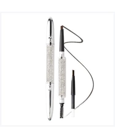 Eye Liner Souris sourcils Saint-Stylo double t te tanche longue dur e de vie la mode et exquise Bonne couleur Rendu non facile tache Eye Liner Noir(Belgium) 1 unit (Lot de 1)