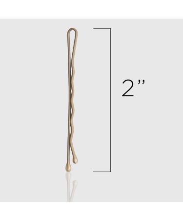 Fromm Style Artistry 2" Crimped Bobby Pins Matte Blonde 600 Hair Pins Secure Hold Suitable for All Hair Types and Lengths Hair Accessories for Women - Buy Online on GoSupps.com
