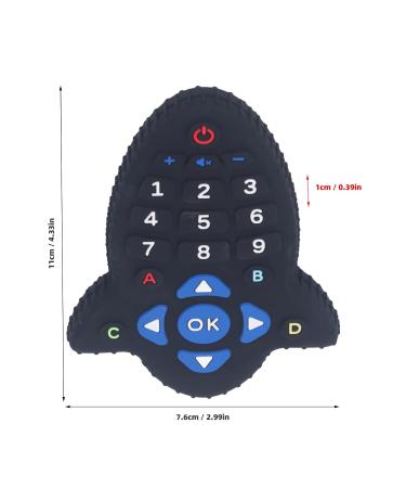 Rocket Shape Remote Control Baby Teething Toy - Food Grade Silicone Teether for Infants - Buy Online on GoSupps.com