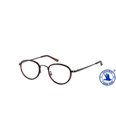 Need You WINDSOR G16700 metal glasses with spring technology and case 1.00 dpt brown