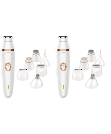 Fomiyes 2PCs without hair painless electrical removal oil women bikini wearable -in tool for trimmer shaving cleaning lubrication women 14x4cmx2pcs whitex2st