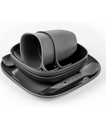 UCO 2-Person Camping Mess Kit with Bowl, Plate, Collapsible Cup, Spork, and Mesh Bag - Buy Online on GoSupps.com