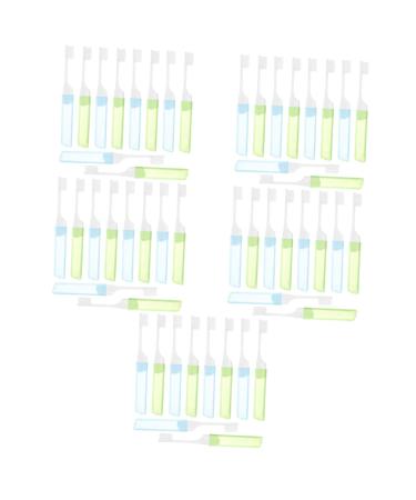 PartyKindom 50pcs portable toothbrush cleaning brush household suitcase travel soft brush wire
