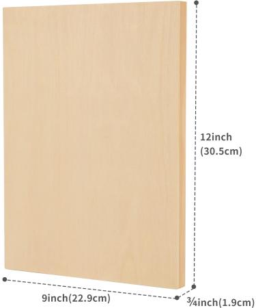 MEEDEN 9x12 Inch Wood Canvas Panels - 5 Pack of Birch Wood Painting Boards for Mixed Media Art - 3/4'' Deep Cradled Panels for Acrylics, Oils, and More - Buy Online on GoSupps.com