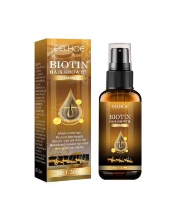 Hair Regrowth Oil for Thinning Hair - Natural Organic Hair Growth Serum for Thicker Fuller Hair - Promotes Stronger Healthier Hair - Suitable for Men and Women 30ml Black