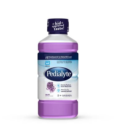 Pedialyte Electrolyte Solution, Grape, Hydration Drink, 1 Liter