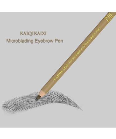 KAIQIKAIXI Microblading Eyebrow Pen Pack of 6 - Disposable Sterilized Manual Eyebrow Tools for Perfect Brows (Brown) - International Shipping Available - Buy Online on GoSupps.com
