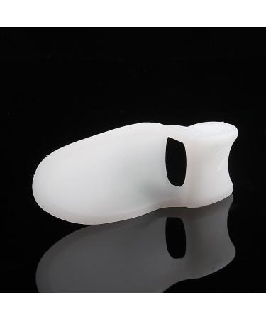 2pcs Silicone Toe Protector Pad Bunion Corrector Straightener Spreader - White - Buy Online on GoSupps.com