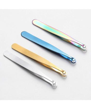 Milisten Eyelash Eyelash Stainless Steel Salon 320 Degree Pulling Angle Rounded Corners Beauty Product (Silver) Lash Lash Gland Forceps - Buy Online on GoSupps.com