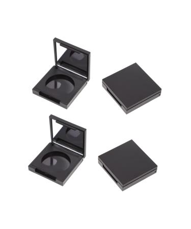 Housoutil 8 Pcs Blush Box Eyeshadow Box Cosmetic Containers Clear Cosmetic Case Makeup Containers Plastic 5x5cmx2pcs Blackx2pcs