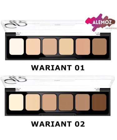 Golden Rose - Cream Palette N 1 - concealer correction and camouflage - Buy Online on GoSupps.com
