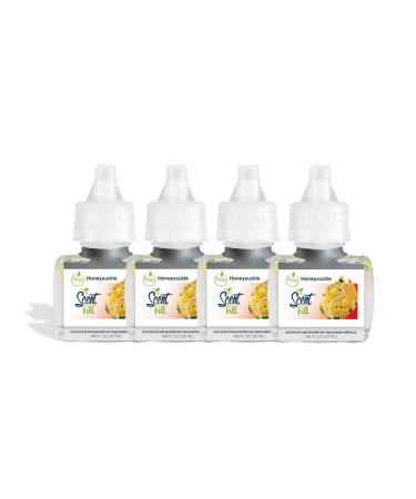 Scent Fill Honeysuckle Plug in Air Freshener 4 Scented Oil Refills