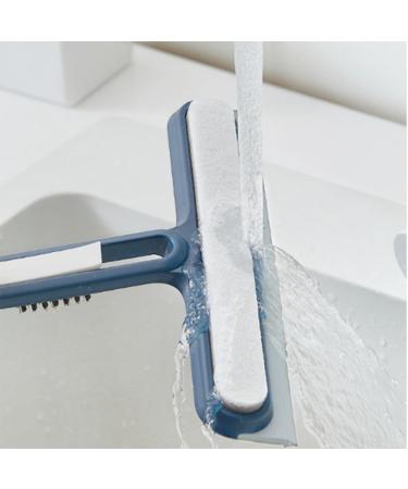piuryue 2Pcs 4-in-1 Glass Cleaning Brush Double Brush Design Double-Sided Cleaning Brush Blue Easy to Use - Buy Online on GoSupps.com