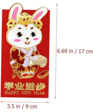 ABOOFAN 96 Pcs 2023 Year of The Rabbit Red Packets Cash Envelope Spring Festival Red Bag Lunar New Year Envelope Luck Money Bag Red Purse Money Envelope Chinese New Year's Bag Pocket Paper - Buy Online on GoSupps.com