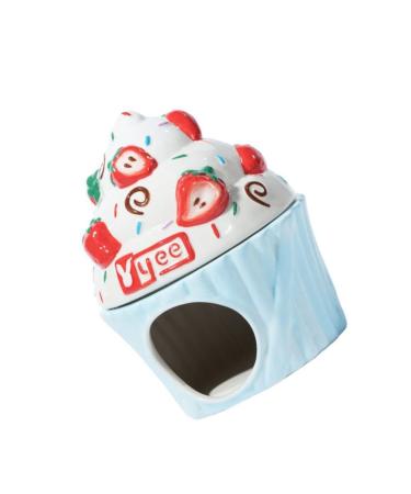 POPETPOP Hamster Hideout Hamster Nest Bathtub Accessories Animal Cage Cartoon Hamster Small Hamster House Summer Pet Supplies