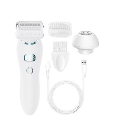 Trimmer for Women Portable Electric Shaver Facial Shaver Waterproof Hair Clipper for Women Versatile Personal Hairdresser for Women and Girls White