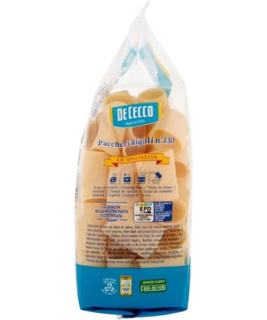 De Cecco Paccheri Rigati N 130 pasta 8 stuks 500 g + Italiaanse gourmet Pulp 400 g - Buy Online on GoSupps.com