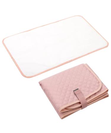 Lekebaby Nappy Changing Mat Foldable Baby Changing Mat Travel Changing Mat Portable Baby Change Mat Quilted Pink