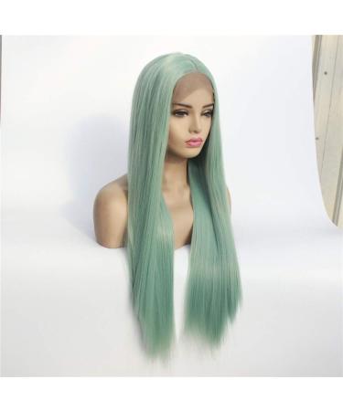 Shop Trendy Mid-Length Straight Lace Front Wig for Women | High-Temperature Silk Fiber Hairpiece - Buy Online on GoSupps.com