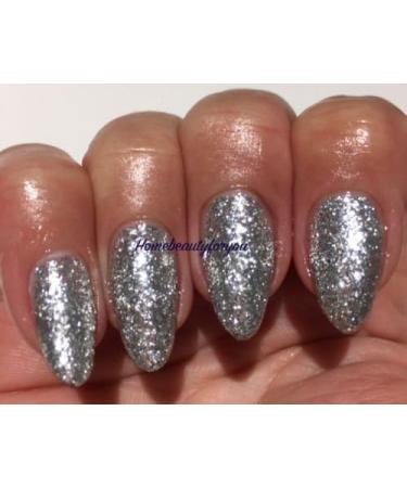 Bluesky Nail Gel Polish Silver Glitter Luxury Silver Chunky Glitter KD32 UV LED Soak Off - Buy Online on GoSupps.com