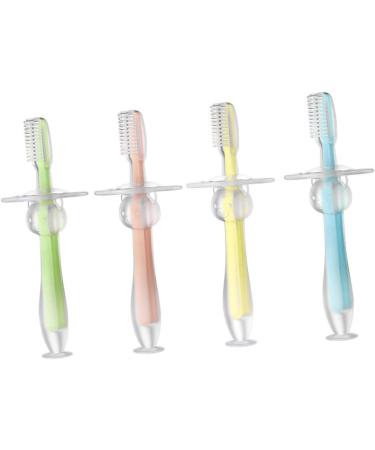 IPETBOOM 12 Pack Silicone Training Toothbrush for Babies & Toddlers - Soft Bristle Handheld Toothbrushes - Buy Online on GoSupps.com