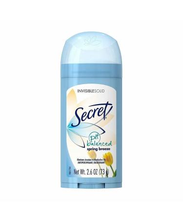 Secret Deodorant Spring Breeze Solid 2.6 oz - Pack of 3 | Long-Lasting Protection - Buy Online on GoSupps.com