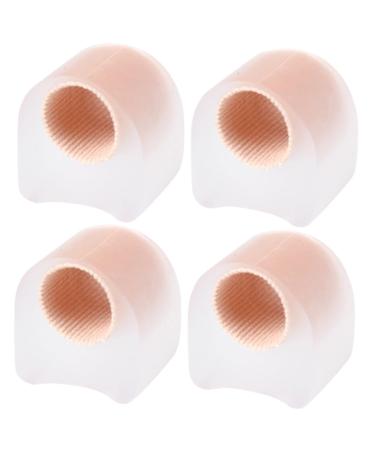 Lurrose 2 Pairs Toe Splitter Multipurpose Tool Fiber Tools Silicone Gel Bunion Protector Sleeves Toe Spacers for Feet Men Small Toes Separators Toe Separate Tools Toes Spacers As Shown 2.7x2.2cm