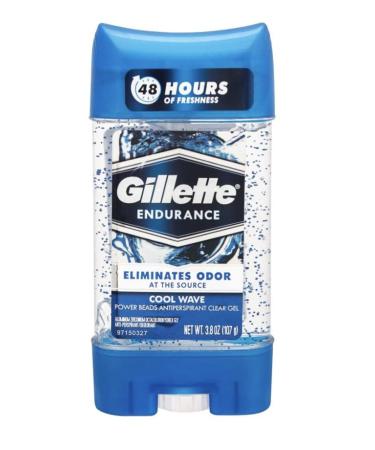 Gillette Anti-Perspirant Deodorant Clear Gel Cool Wave 3.8oz - Pack of 2 | Long-Lasting Protection - Buy Online on GoSupps.com