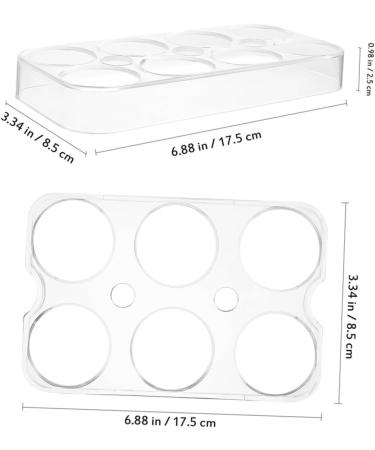 GLEAVI 2pcs Refrigerator Eggs Fridge Egg Holes Trays Egg Display Racks Egg Carton Egg Plate Lattice - Buy Online on GoSupps.com
