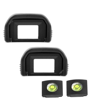 T3i T2i Eyepiece Eyecup Viewfinder Eye Cup for Canon EOS Rebel T7 T7i T6i T6s T6 T5i T5 T4i T3i T3 T2i T1i T100 XSi XTi XT SL3 SL2 SL1 Camera (2-Pack), ULBTER EF Eyecup with Hot Shoe Cover (EF)