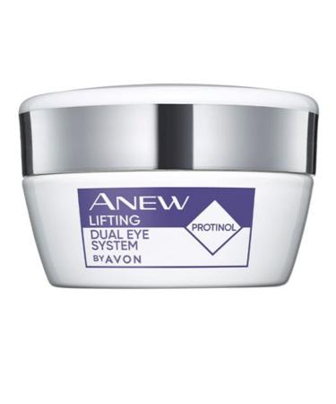 Avon Anew Lifting Dual Eye System Eye Contour Care Cream with Protinol Technology Helps Correct Firm and Smooth the Eye Contour for a More Youthful Look in Just 2 Days